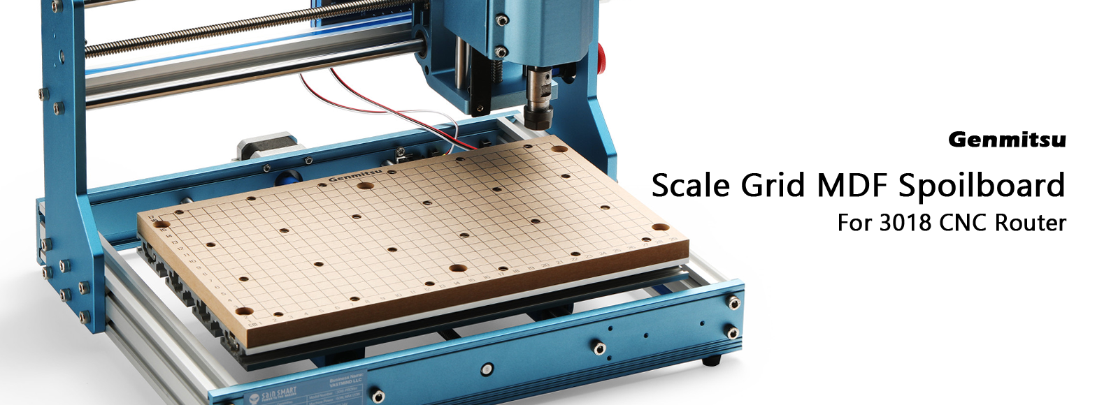 Genmitsu CNC MDF Spoilboard with Scale Grid for 3018 CNC Router | SainSmart